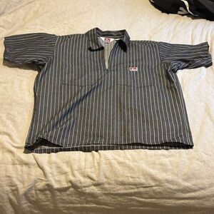 Ben Davis Charcoal Striped Casual Shirt